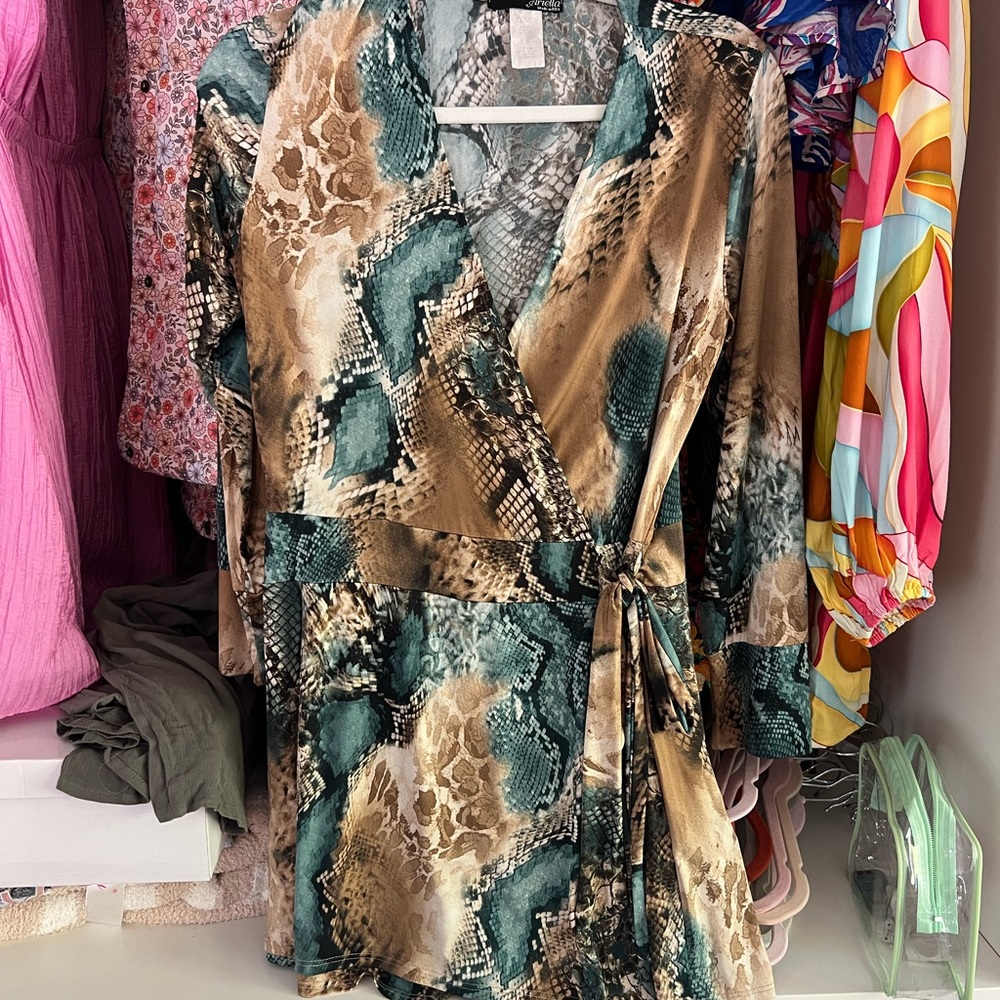 Stylish Snake Print Romper - worn once